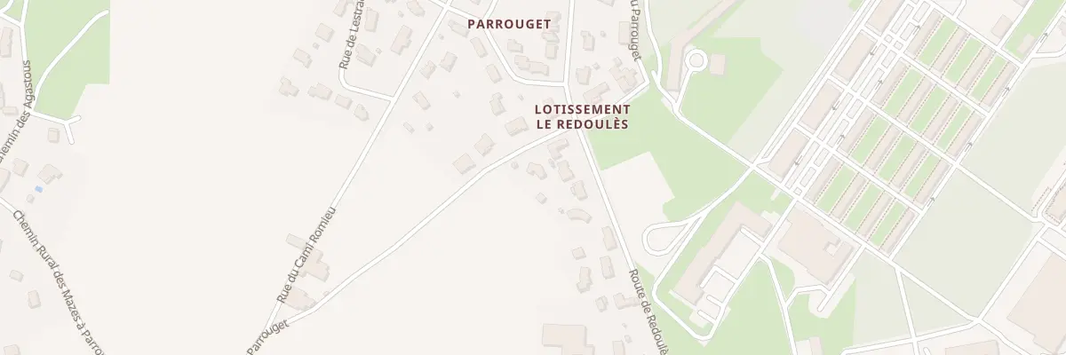 Plan du 594 Rue de Parrouget à La Cavalerie