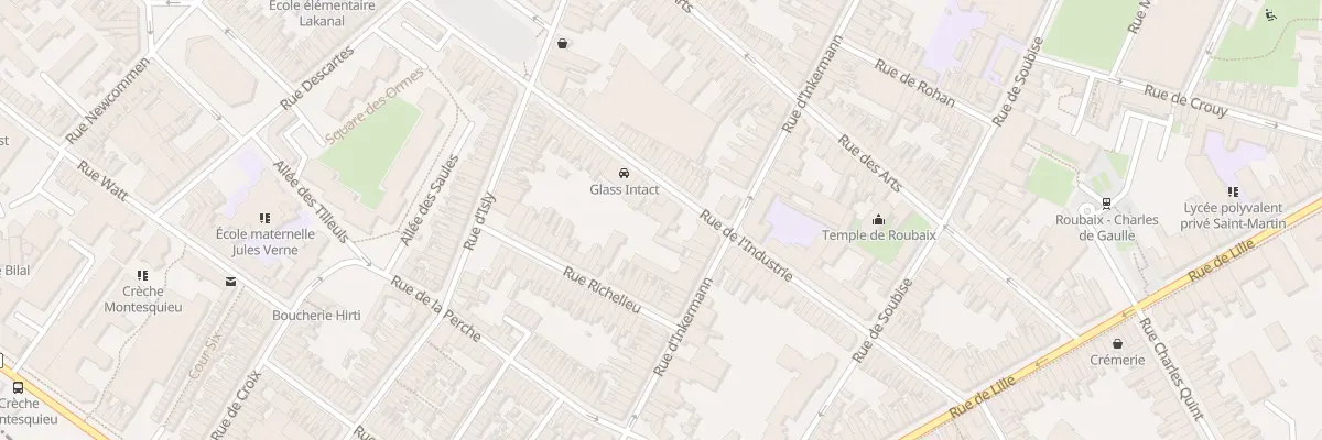 Plan du 59 Rue de l’Industrie à Roubaix