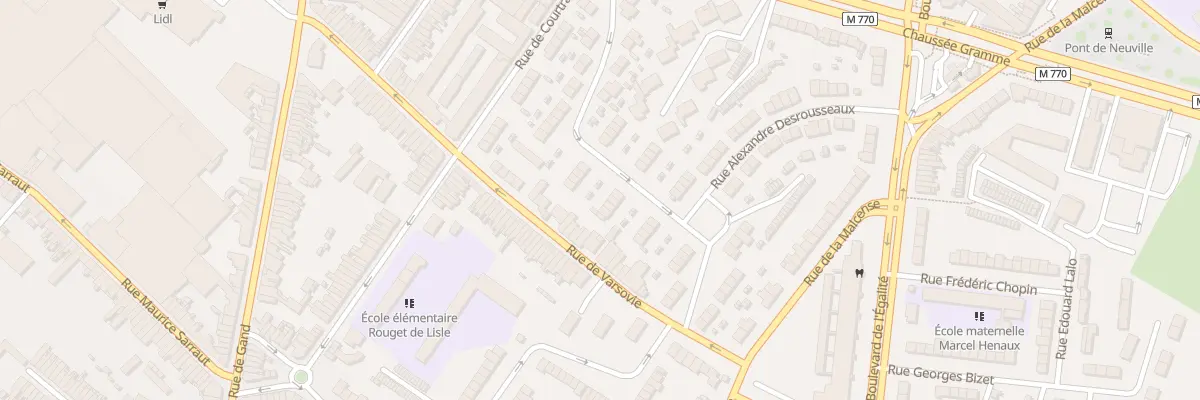 Plan du 11 Rue Victor Capart à Tourcoing