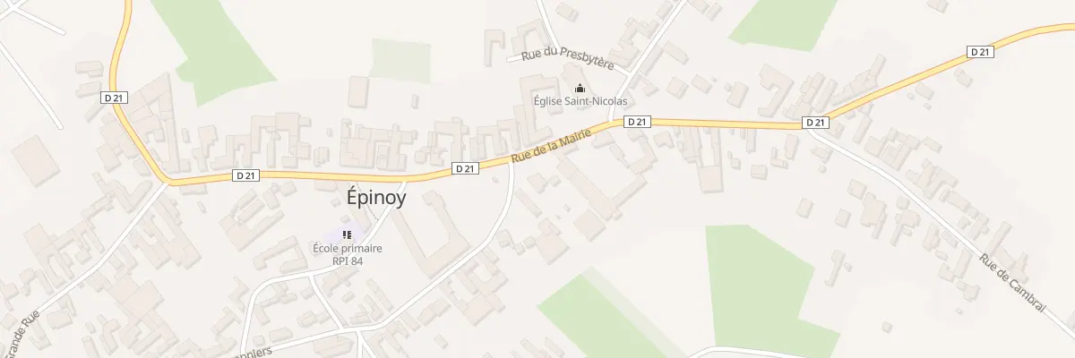 Plan du 12 Rue de la Mairie à Épinoy