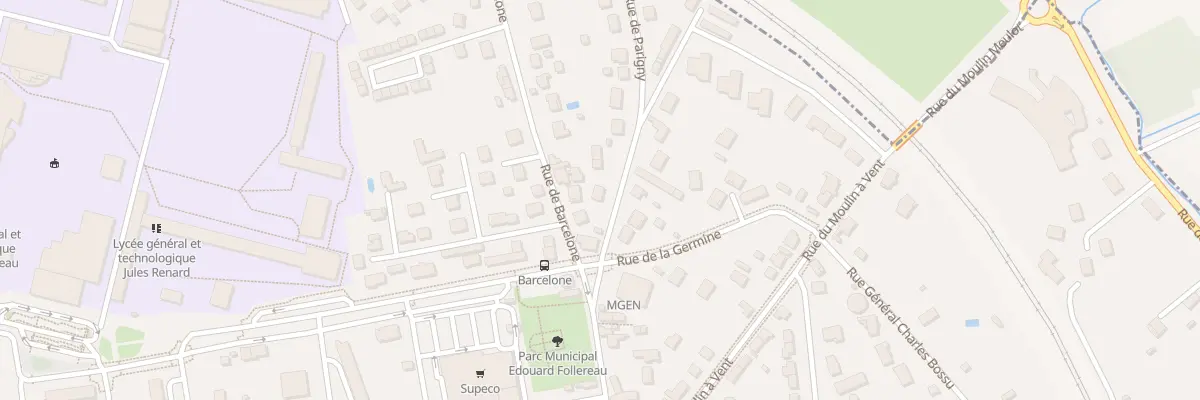 Plan du 86 Rue de Parigny à Nevers