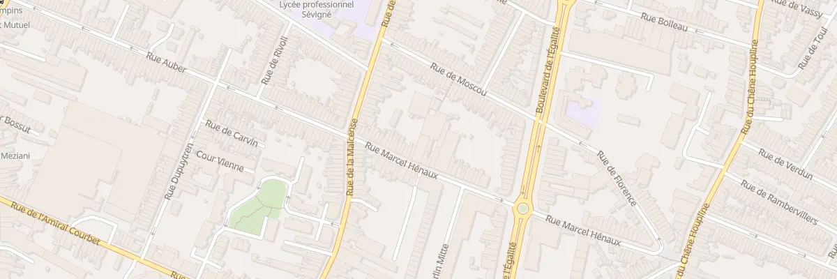 Plan du 29 Rue Marcel Hénaux à Tourcoing