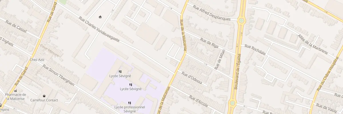 Plan du 199 Rue de la Malcense à Tourcoing