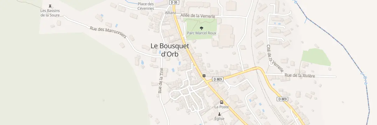 Plan du 27 Rue des Anciennes Ecoles au Bousquet-d’Orb