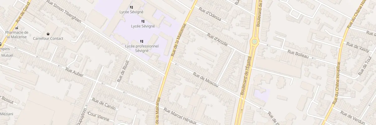 Plan du 11 Rue de Moscou à Tourcoing