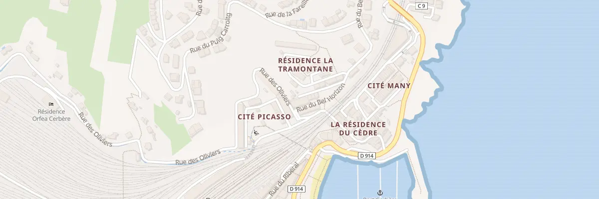 Plan du 1 Rue Bel Horizon à Cerbère