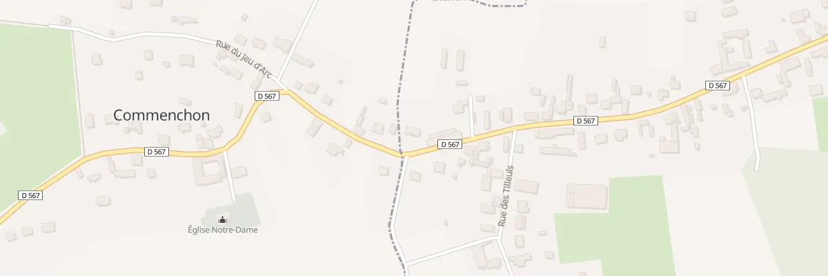 Plan du 1 Rue de la Bourgogne à Commenchon