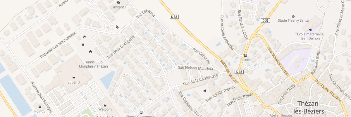 Plan du 2 Rue Cebenna à Thézan-lès-Béziers