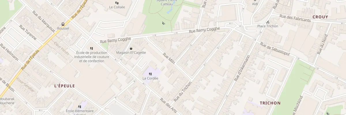 Plan du 20 Rue Miln à Roubaix