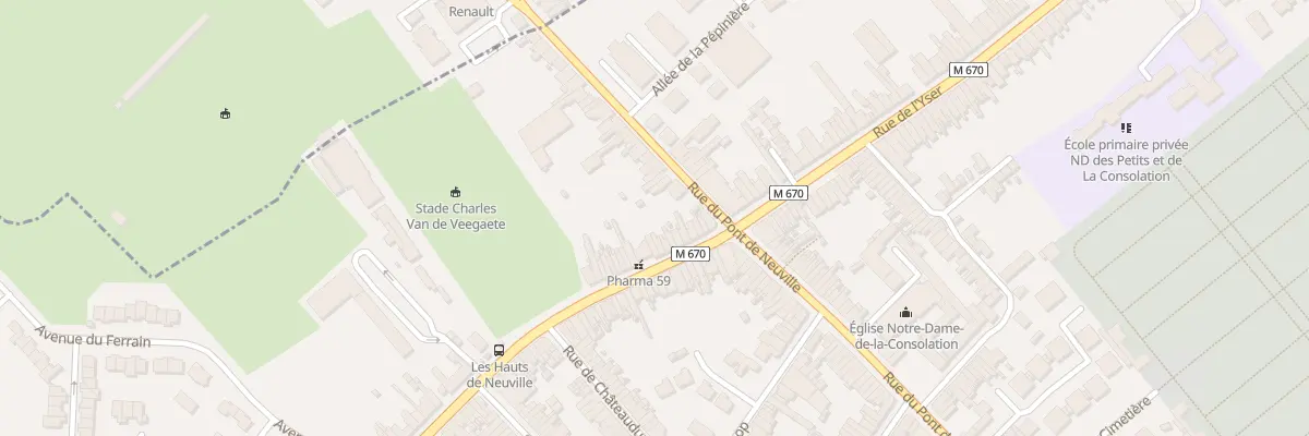 Plan du 623 Rue de Gand à Tourcoing