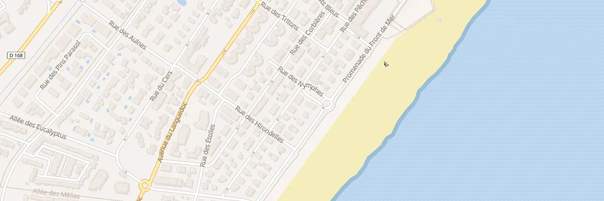 Plan du 15 Rue des Pecheurs (plage) à Narbonne