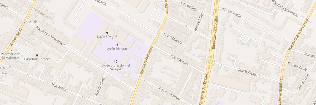 Plan du 6 Rue d’ Arcole à Tourcoing