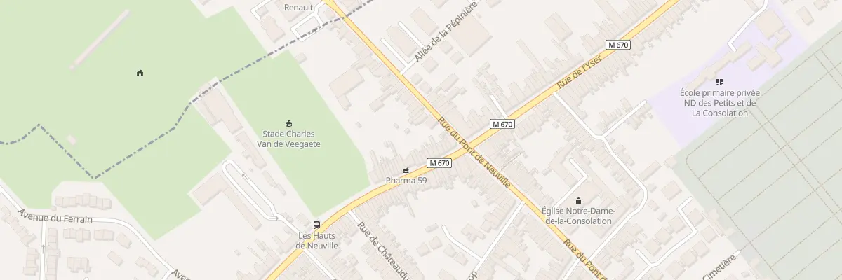 Plan du 625 Rue de Gand à Tourcoing