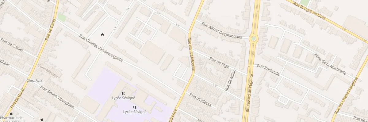 Plan du 203 Rue de la Malcense à Tourcoing