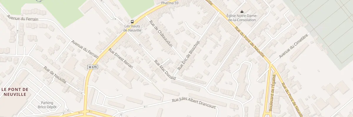 Plan du 9 Rue Eric de Bisschop à Tourcoing
