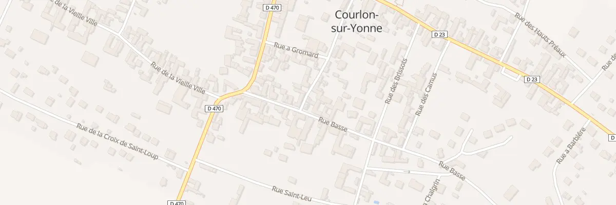 Plan du 15 Rue à Carré à Courlon-sur-Yonne