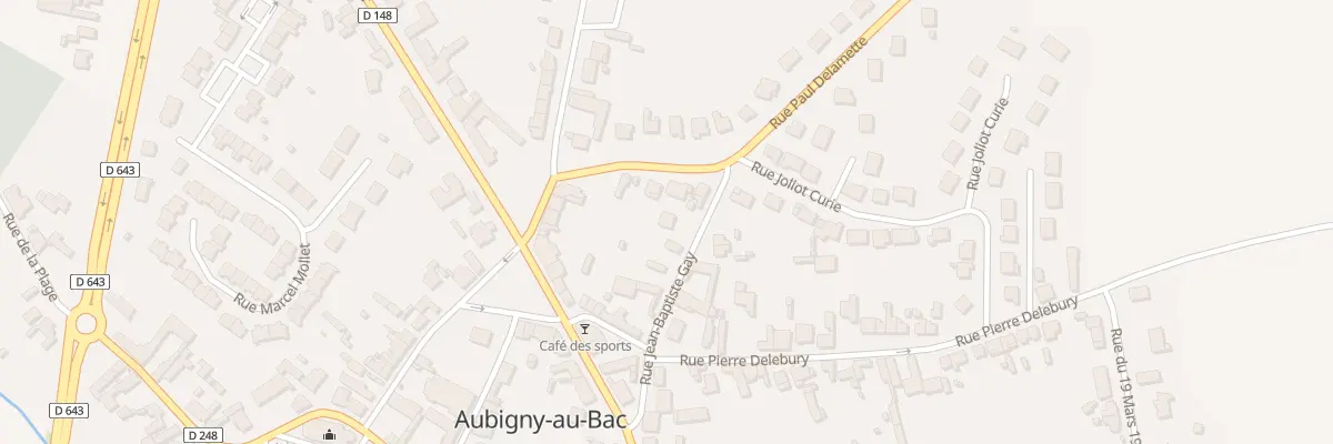 Plan du 7 Rue Jean-baptiste Gay à Aubigny-au-Bac