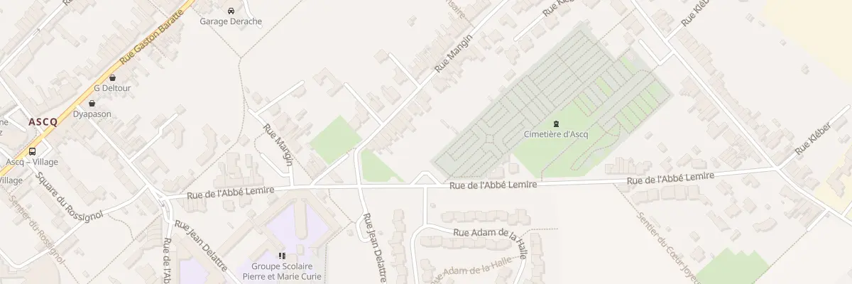 Plan du 22 Rue Mangin à Villeneuve-d’Ascq