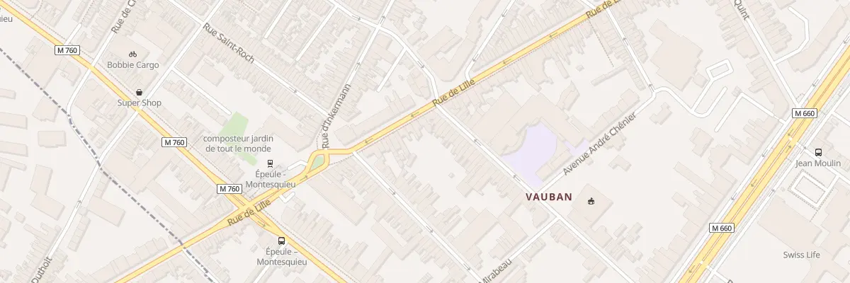 Plan du 169 Rue de Lille à Roubaix