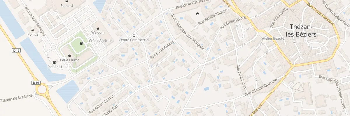 Plan du 12 Rue René Cassin à Thézan-lès-Béziers
