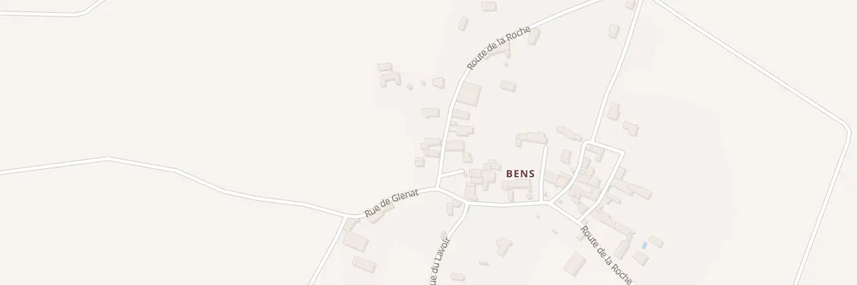 Plan du 5 Rte de la Roche - Bens à Chaptuzat