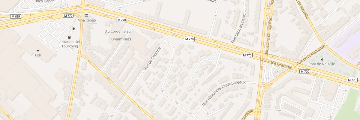 Plan du 28 Rue Victor Capart à Tourcoing
