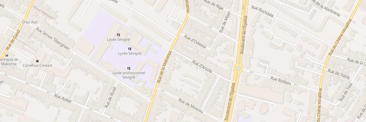 Plan du 10 Rue d’ Arcole à Tourcoing