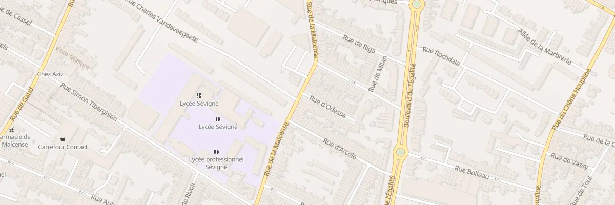 Plan du 190 Rue de la Malcense à Tourcoing
