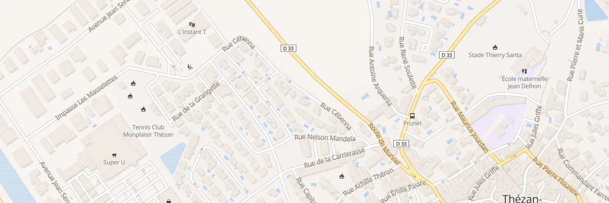 Plan du 32 Rue Cebenna à Thézan-lès-Béziers