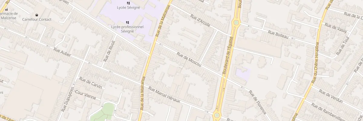 Plan du 30 Rue de Moscou à Tourcoing