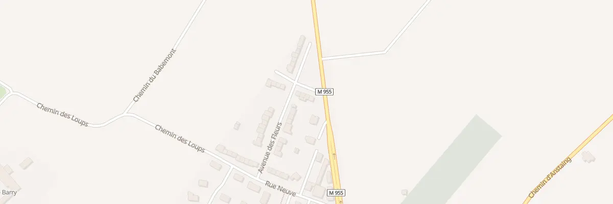 Plan du 22 Rue des Fleurs à Sainghin-en-Mélantois