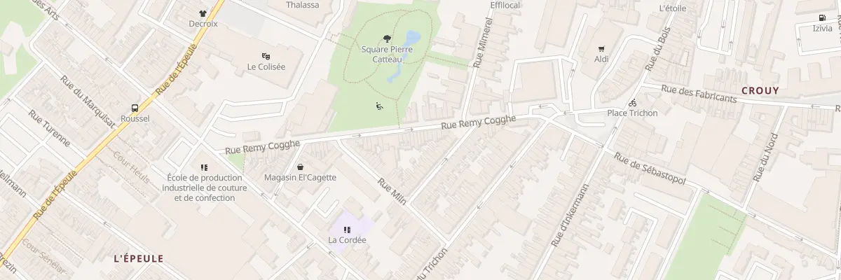 Plan du 35 Rue Rémy Cogghe à Roubaix