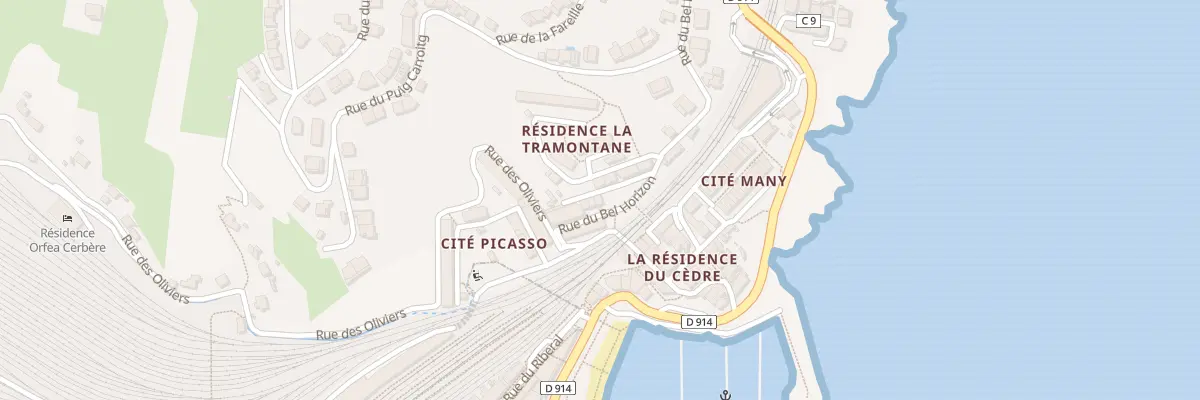 Plan du 237 La Ville à Cerbère