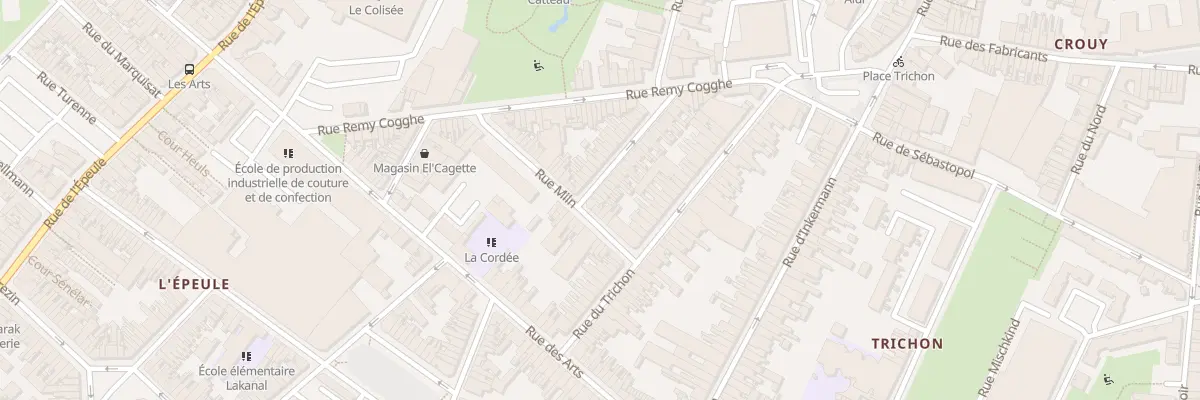 Plan du 39 Rue de la Concorde à Roubaix