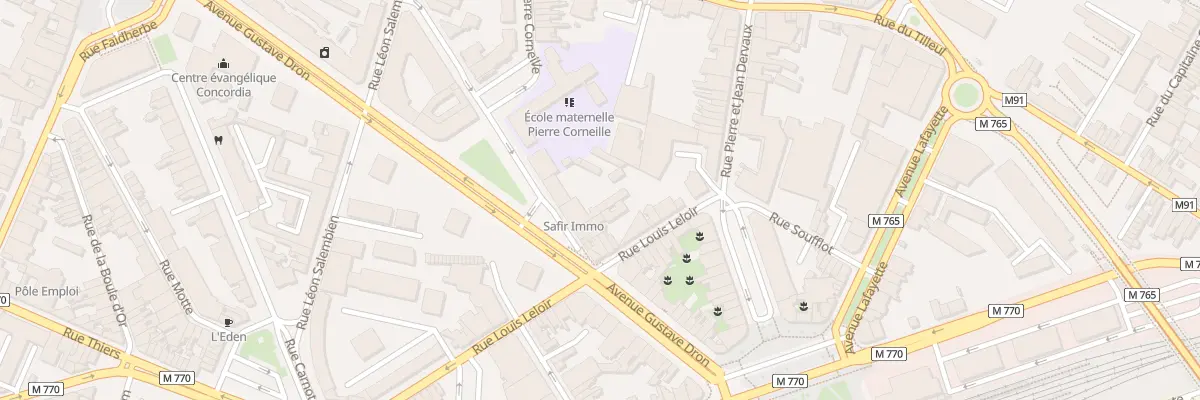 Plan du 17B Rue Ferdinand Buisson à Tourcoing