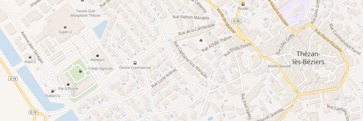Plan du 10 Rue Capitaine Guy Marques à Thézan-lès-Béziers