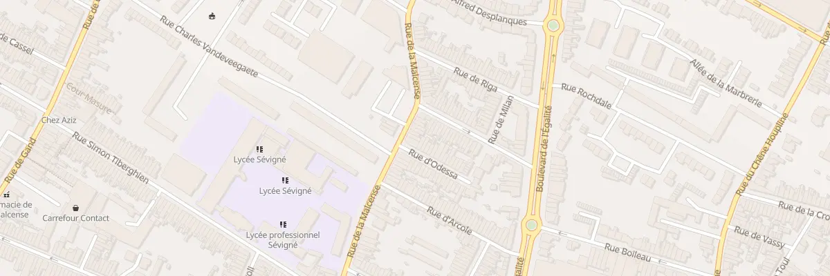 Plan du 194 Rue de la Malcense à Tourcoing