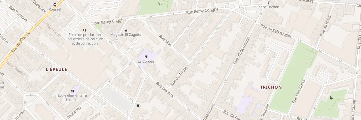 Plan du 3 Rue Miln à Roubaix