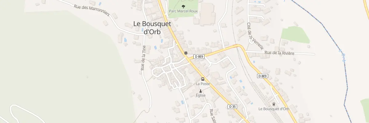 Plan du 2B Av Jean Jaurès au Bousquet-d’Orb