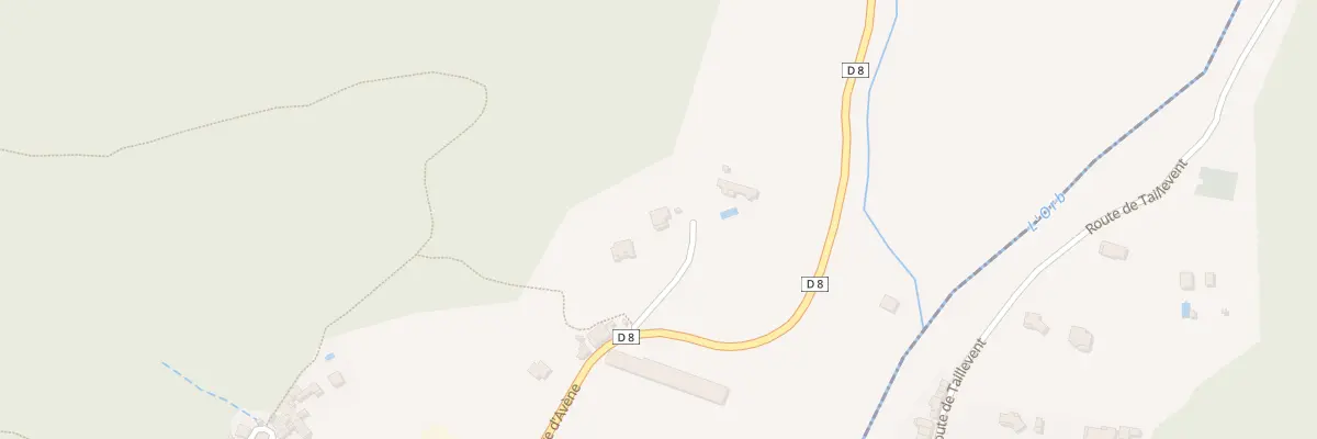 Plan du 45 Rte d’Avène au Bousquet-d’Orb
