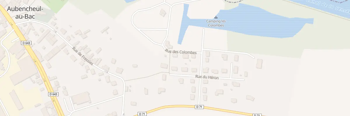Plan du 5 Rue des Colombes à Aubencheul-au-Bac