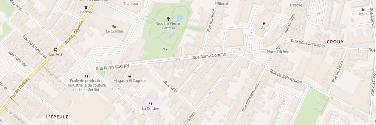 Plan du 29 Rue Rémy Cogghe à Roubaix