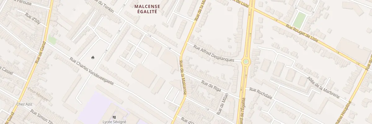 Plan du 236 Rue de la Malcense à Tourcoing