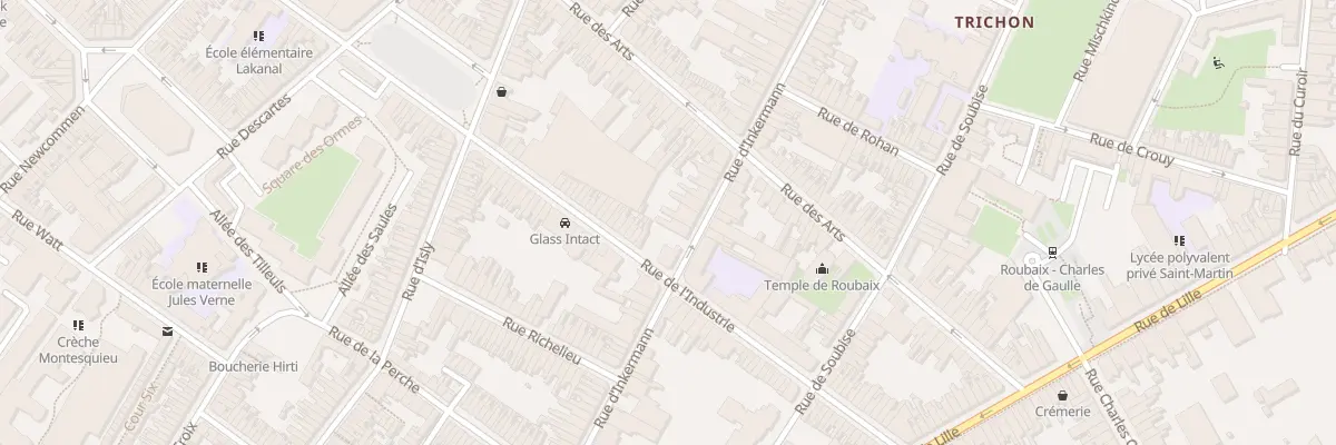 Plan du 94T Rue D’Inkermann à Roubaix