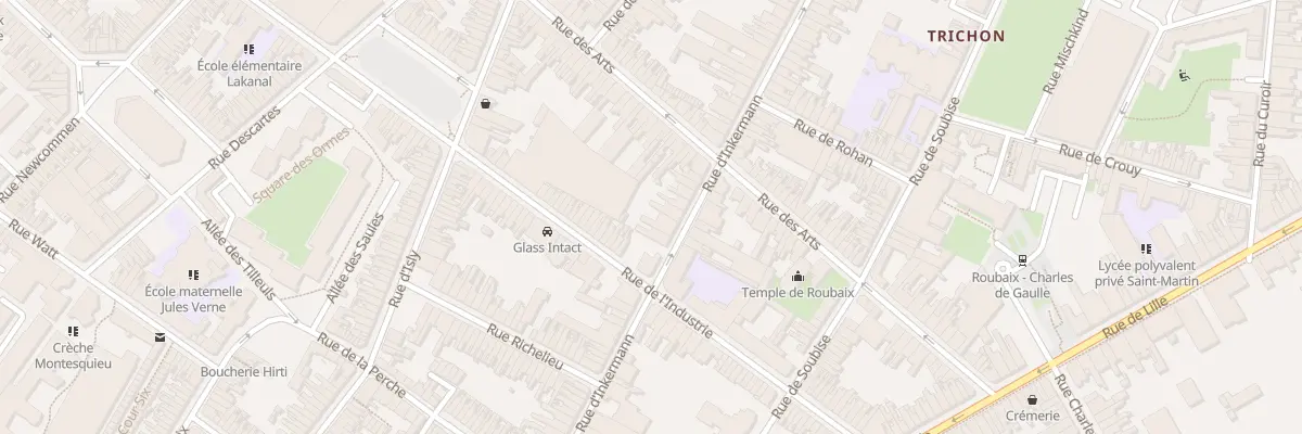 Plan du 94B Rue D’Inkermann à Roubaix