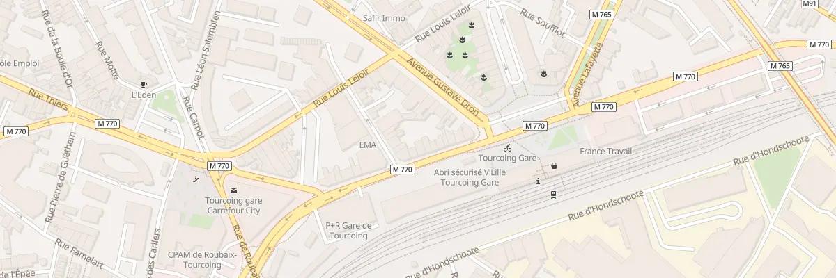 Plan du 19 Av Alfred Lefrançois à Tourcoing