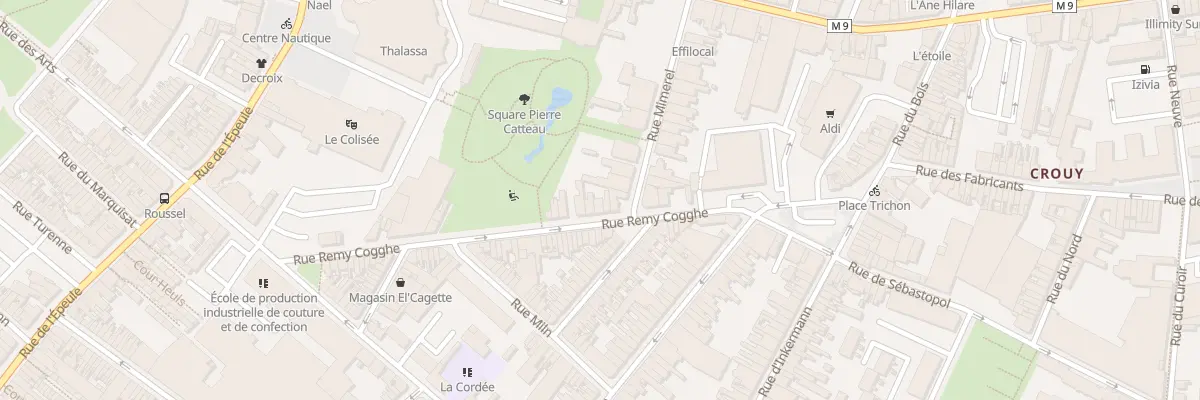 Plan du 20 Rue Rémy Cogghe à Roubaix