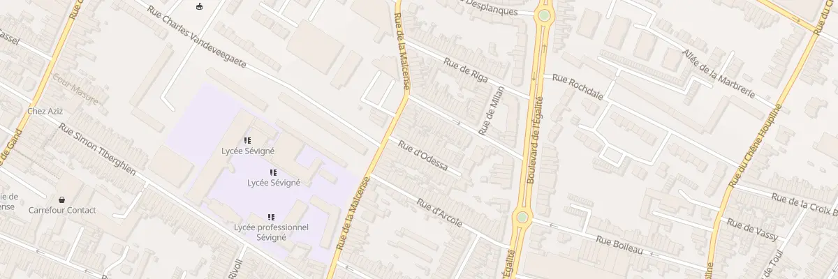 Plan du 5 Rue d’ Odessa à Tourcoing