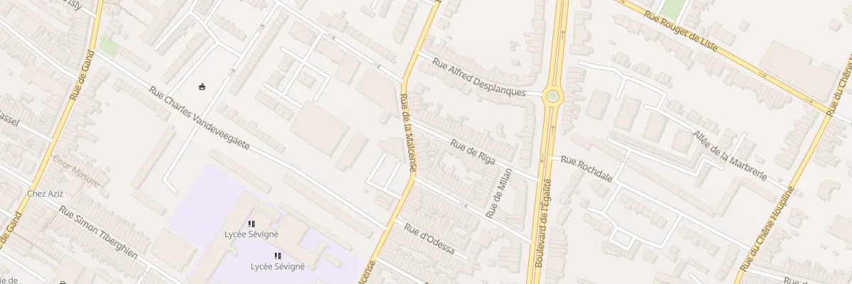 Plan du 222 Rue de la Malcense à Tourcoing