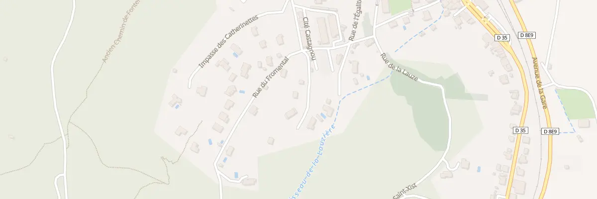 Plan du 2623F Rue Gustave Wion au Bousquet-d’Orb